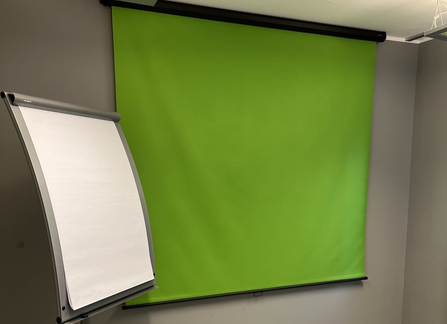 Online Trainingsraum Green Screen